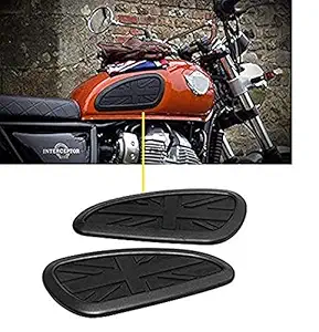 Aow Anti Slip Tank AowD Universal for All Royal Enfield Interceptor 650, Matte Black