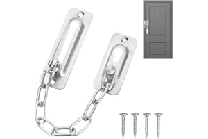 Chaîne de porte de sécurité YYHCC, acier inoxydable 304, argenté, montage sur porte, 1 unité