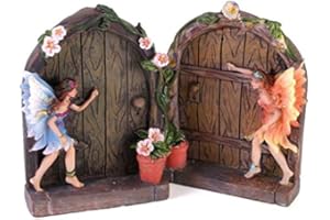 Geofossils Set de 2 Sparkle Fairy Door Garden Home Ornament