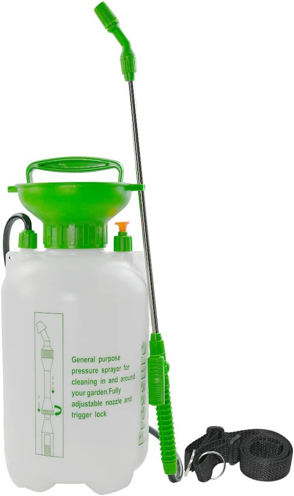 Armo® Garden Sprayer 5 litre Pressure Sprayer Pump Action, Weed Killer,Water Pump Sprayer, Ideal with Pesticides, Insecticides, Fungicides (5L)