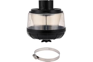 JSCARLIFE Filtre cyclonique tout-terrain, tuyau d'admission de voiture, filtre à air, filtre cyclonique universel pour tuba d'admission, pré-filtre à air, tracteur, filtre d'entrée d'air, gobelet à