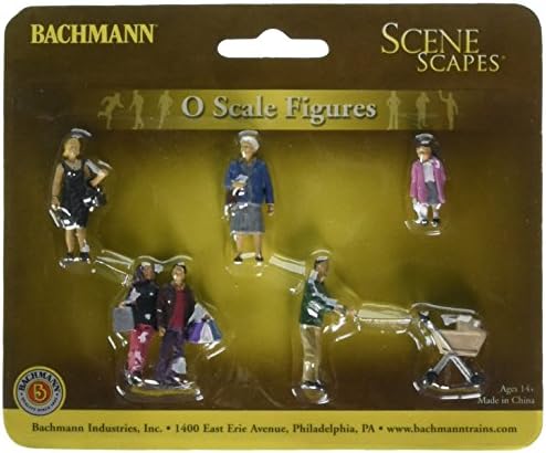 Bachmann Industries SceneScapes Strolling People Miniature Figures (5 Piece)