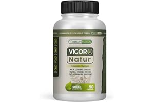 NATURFUSION Healthy Fusion Potente booster de testosterona | Potencia y estimula tus relaciones de pareja | Aumenta la resistencia muscular y mejora tus entrenamientos físicos | Fórmula 100% Eficaz | 90 Cápsulas