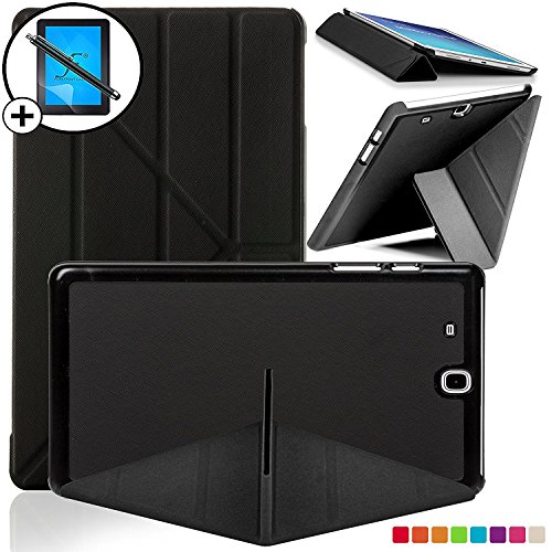 Forefront Cases® Neue Hülle Tasche Case Cover für Samsung Galaxy Tab E 9.6 T560 (Juli 2015) - Ultra Schlank Superleicht Ständer mit Rundum-Geräteschutz - inkl. Eingabestift und Displayschutz