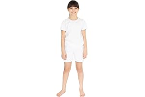 DreamBuy Holiday Essentials Plain or Personalised T Shirt and Shorts Set – Custom Kids Outfit – Boys Shorts, Girls Summer Clothes – Birthday Gift for Toddlers and Children