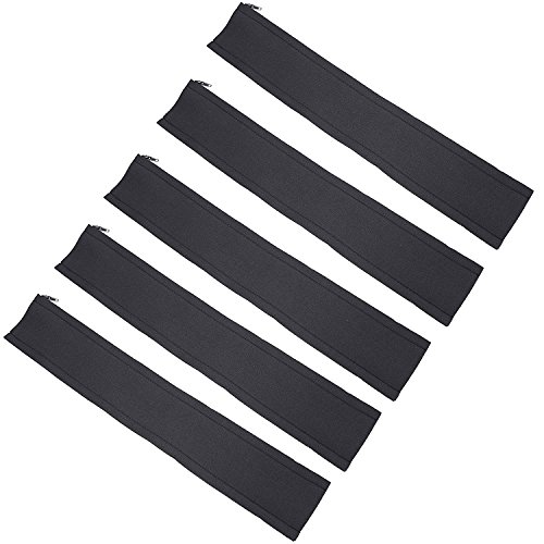 LEADSTAR 5er Pack 50 cm Kabelschlauch Flexible Neoprene Kabelkanal Kabel Management mit Reißverschluss Schwarz