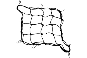 VAEIORP red de equipaje para bicicleta y moto, red de seguridad, red de tensión, red de casco, bolsa de alforja, con 6 ganchos de sujeción para cesta de bicicleta/rack.