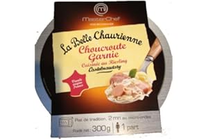 Choucroute française cuit au Riesling La Belle Chaurienne-Choucroute garnie cuisinee au Riesling - 300 gr - 1 service
