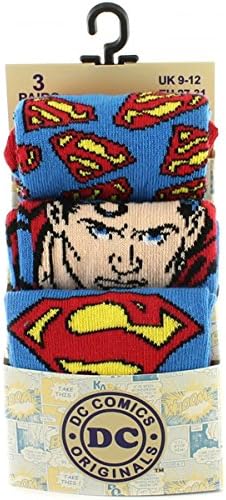 Children's socks DC, Hannah Barbera (9-12, Superman3pk)