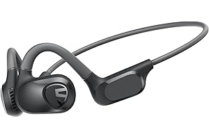 SoundPEATS Runfree Lite2 Open-Ear Headphones Bluetooth 5.3, Air Conduction Wireless Earphones, 16.2mm Driver Enhanced Bass, 2-Mic Clear Calls, Comfort Fit for Sports & Work, App Control