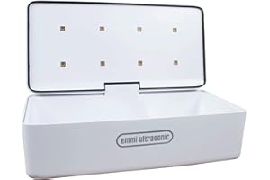 EMMI EMAG Steri UVC 8 LED-Lampen Desinfektions Box I UV Desinfektionsgerät für Handys, Brillen, Kugelschreiber & Bürstenaufsätze I UV Sterilisator tragbar