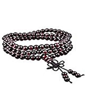 Rosenholz Mala Buddhistische Gebetskette 108 6 mm Rosenkranz Holz Armband 93 cm