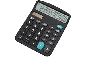 Mengshen Calcolatrice per ufficio Grande Batteria solare con display a 12 cifre a doppia alimentazione Calcolatrice dedicata finanziaria calcolatrice calcolatore standard da tavolino di affari