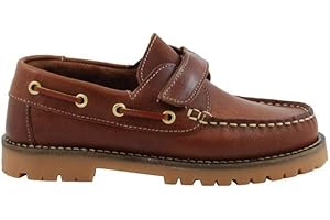 Benavente Nauticos de Piel clásicos Velcro Cuero niño