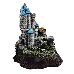 Jainsons Pet Products? Fort on Cave Ornament for Aquarium Decoration Hand Painted with Realistic Details Suitable for Large Aquarium Fish Tank Decoration (Height: 11 inch)