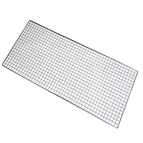 2x Demarkt Grillroste Fischbräter Fischgrillzange Eisendraht Silber 44*26cm