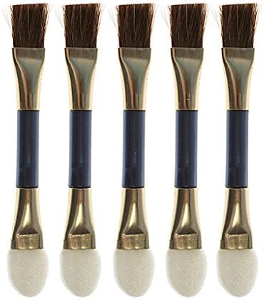 Two piece double-ended lip brush beauty make-up tool and sponge eyeshadow applicator5 pcs Make-up Accessories - Make up cosmetic brushes Card of: 5 Piece(s) Material: Plastic