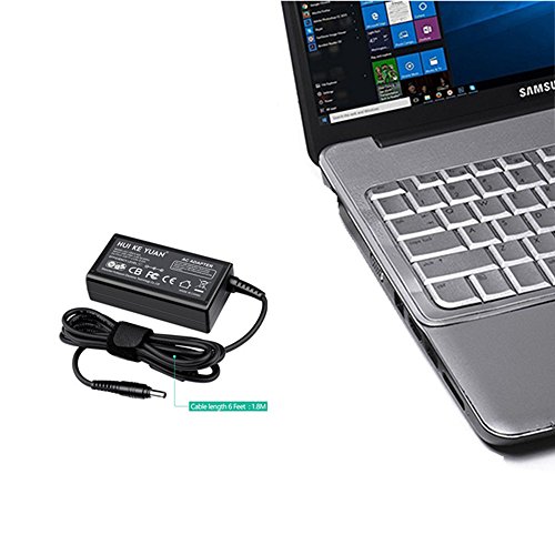 [TUV GS LISTED] HUIKEYUAN 19V 60W 40W Notebook Netzteil Ladekabel Steckers für Samsung RV510 RV510i RV511 RV515 R540 R530 R580 R440 R480 RV520 RV711 RV720 RC512 R580I R580E R540E R540 R440I R480I R430I R530CE; Sansung QX411 QX410 Q430 Q430H SF310 SF311 SF410 SF411i SF511 SN6000 T10 V20 V25 V8095cx P560 P560I NP-NF310, Samsung CPA09-004A BA44-00242A AD-6019R 0335A1960(Stecker 5,5*3,0mm) - 6