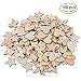 Produktbild Lictin 150 Stück Holz Scheiben Holz Scrapbooking Herz Stern Schmetterling Holzscheiben, jede 50 Stück, für DIY Handwerk Verzierungen