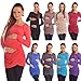 New Maternity Asymmetric Neck Top Tunic Pregnancy Size 8 10 12 14 16 18 6053 Variety of Colours (10, Black)
