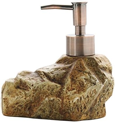 Ceramic Lotion Bottle, Retro Stone Sanitizer Sub-bottling Bottle, 310ml , 3