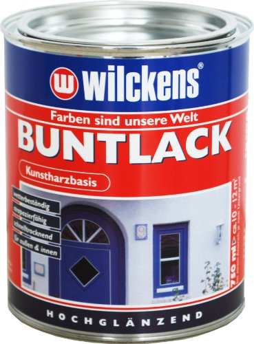 Wilckens Buntlack hochglänzend, RAL 9005 tiefschwarz, 750 ml 10990500050