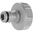 Gardena krankoppling 33,3 mm (G 1 tum): Adapter för anslutning av en vattenslang, antisplash-teknik, frostsäker, original-Gar