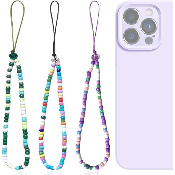 Cordino Per Cellulare Con Perline Di Cristallo - Antiperdita | Ciondolo Decorativo