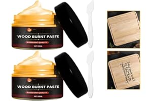 Geteawily Holzbrennpaste | Flammpaste Für Holz | Wood Craft Verbrennungsgel Brennpaste | Multifunktionales DIY-Brandmalerei-Zubehör Für Papier | Brandmalerei Zubehör Für Holzmalerei Holzfarbprojekte