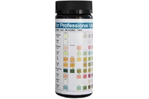 BAAQII 100 Urine Infection Test Strips Strips URS-10T Reagent Urinalysis Strips Cystitis Testing Kits Female and Male Dipstick