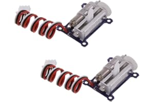 AGFRC Micro Linear Servo Motor - 2PC 1.5g Digital Linear Actuator Tail Servo for Mini Aircraft (Left-Side)