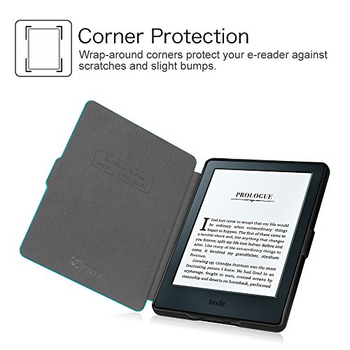 Fintie Hülle für Kindle 8 Generation – Die dünnste und leichteste Schutzhülle Tasche mit auto Sleep / Wake für Kindle eReader (6 Zoll) Touchscreen ohne Spiegeleffekte, (8. Generation – 2016 Modell), Blau - 8