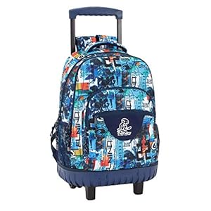 El Niño «Surf Club» Oficial Mochila Escolar Grande Con Ruedas 320x140x460mm