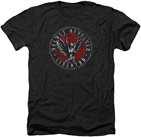 Velvet Revolver Circle Logo Mens Heather Shirt Black Sm