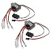Produktbild ESC - TOOGOO(R)2 Stueck 320A Mit Buerste Pinsel Speed Kontroller ESC mit Rueckwaerts fuer RC Auto Boote 1/8 1/10