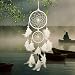 Produktbild Pinsel Pen Original Indien Stil Dreamcatcher mit Feder Wandbehang Ornament Craft Geschenk weiß