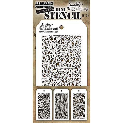 Art Gone Wild Tim Holtz Set 26 diseño de, Transparente, Mini