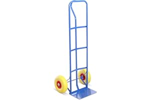 G-RACK Industrielle Schwerlast P-Griff Sackkarre mit Stichfesten Reifen - Blau - 325 kg Kapazität - 5 Jahre Garantie