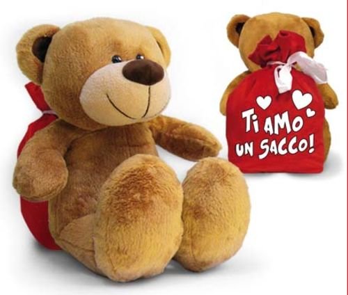 Dor Peluche Orsetto con Sacco E Scritta Ti Amo Un Sacco 30 cm