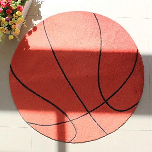 JCRNJSB® Cartoon Basketball Patterned Carpet Boys And Boys Room Carpet Computer Chair Blanket Round Carpets Thickening Non-slip, environmental protection ( Size : 1.0*10m )