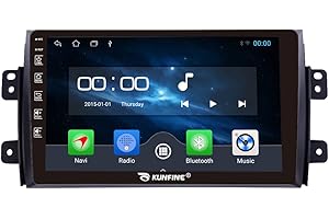 KUNFINE Android 10 Autoradio Autonavigation Stereo Multimedia Player GPS Radio 2.5D Touchscreen fürSUZUKI SX4 2006-2013