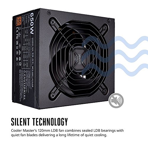 Cooler Master MPX-6501-ACAAB-EU - Fuente de alimentaci  n ATX  650W  Color Negro y Naranja
