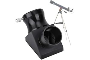 Bindpo 1.25Inch 90 Degree Diagonal Mirror, DIY Homemade Astronomical Telescope Accessories, Optical Lens Steering Zenith Mirror, Refraction Diagonal Adapter for Astronomical Telescope