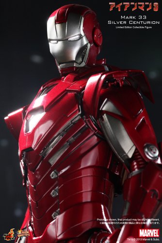 Hot Toys 1:6 Scale Iron Man MK33 Centurion Figure (Silver)