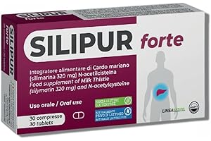 AGIPS FARMACEUTICI Agips Silipur Forte Fegato Disintossicante Forte Depurativo Con Cardo Mariano N-Acetilcisteina 30 compresse (1 Scatola)