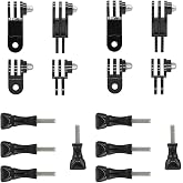 PLABBDPL 2 Set Ayarlanabilir D&ouml;ner Kol Uzatma Kolu, GoPro Hero 10, 9, 8, 7, 6, 5 ve diğer aksiyon kameraları i&ccedil;in Kısa ve Uzu