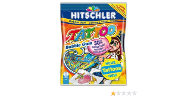 Hitschler Tattoo Bubble Gum 120g Amazon De Grocery