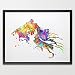 Dignovel Studios A4 Harry Potter Stag Patronus and Dementor watercolour illustration Art Print Nursery Kids Art Prints Birthday Gift Boys girls room décor N329-Unframed