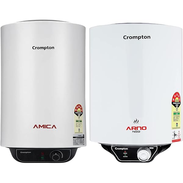 Buy Crompton Arno Neo ASWH-3015 15-litres 5 Star-Rated Storage Water Heater  (White) u0026 Crompton Amica ASWH-2015 15-Litre Storage Water Heater (Black and  White) Online at Low Prices in India - Amazon.in