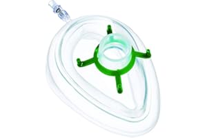 Gima - Mascherina Facciale Monopaziente con Cuscinetto d'Aria Gonfiabile, Misura n. 5, Adulti, Latex Free, 1 pz